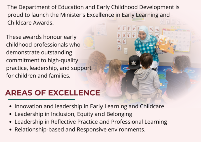 Minister’s Excellence in Early Learning and Child Care Awards